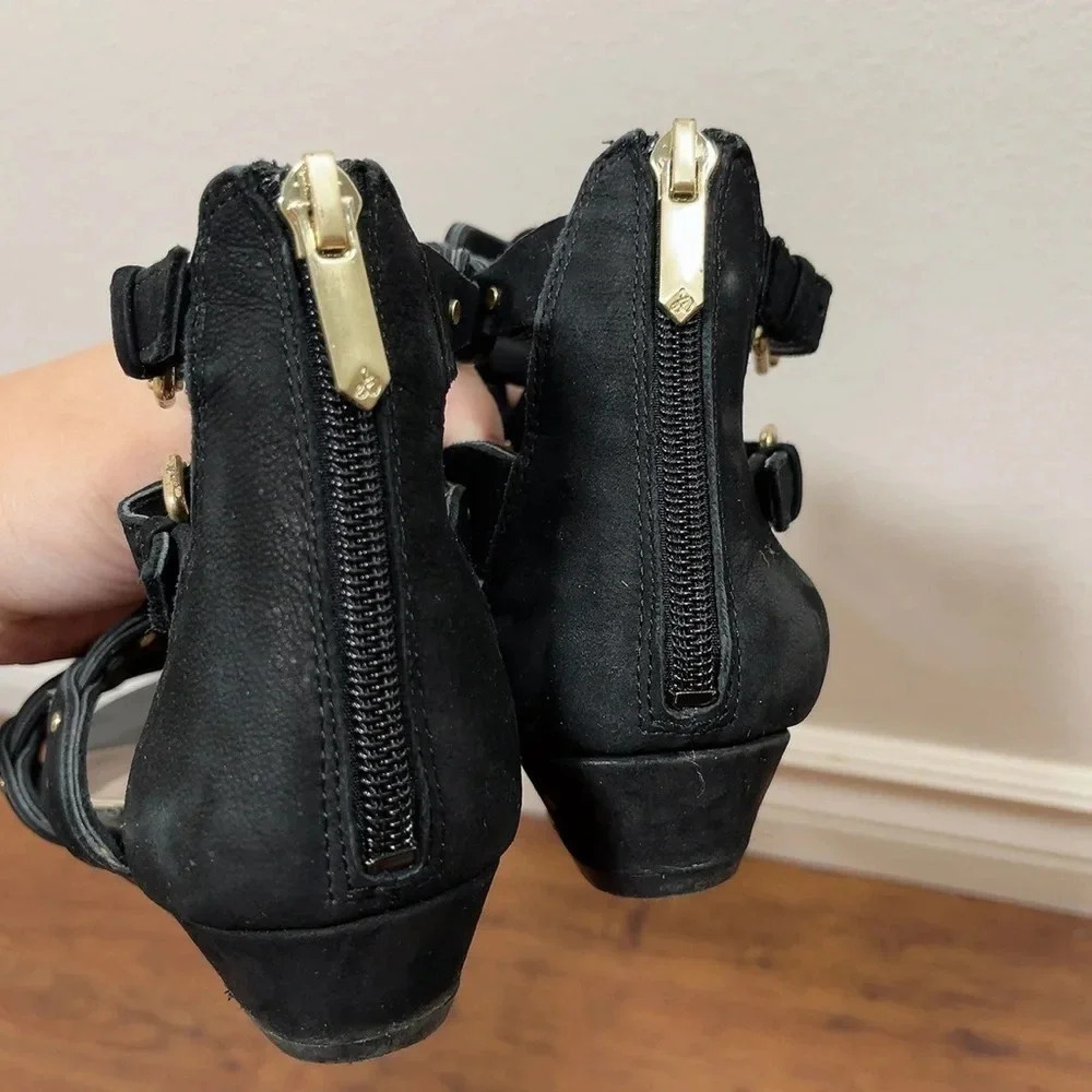 Sam Edelman Draper Cage Gladiator  Black Sandals - Picture 12 of 14